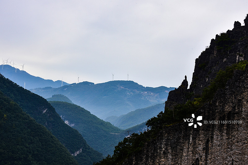 武陵山大裂谷图片素材
