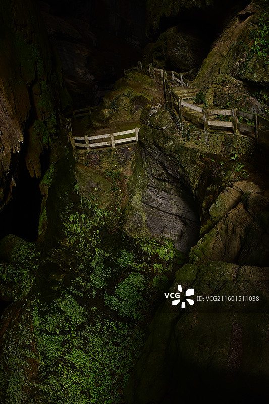 武陵山大裂谷风光图片素材