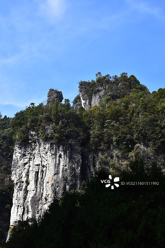 武陵山大裂谷风光图片素材