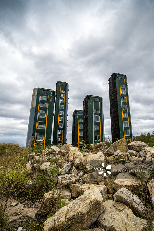 贵州贵阳火车公园里的火车图片素材