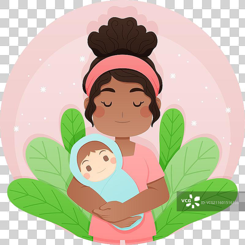 卡通助产士日图片素材