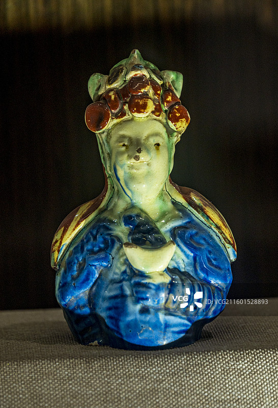 平遥蔚盛长博物馆藏宋代三彩财神图片素材