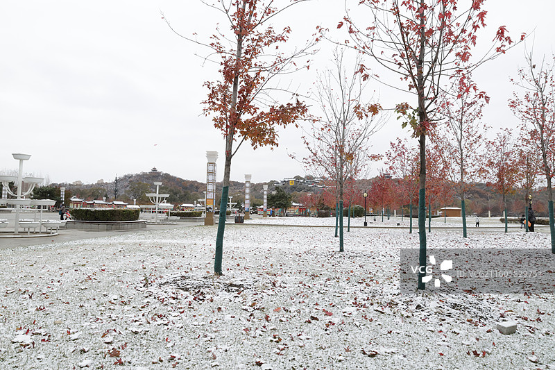 东北秧歌，萨满舞，秧歌，人民广场，德胜门，第一场雪，初雪，放风筝，北山公园，吉林北山风景区，东北，图片素材