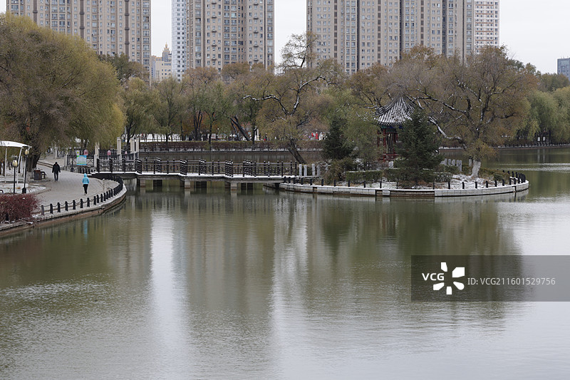 东北秧歌，萨满舞，秧歌，人民广场，德胜门，第一场雪，初雪，放风筝，北山公园，吉林北山风景区，东北，图片素材