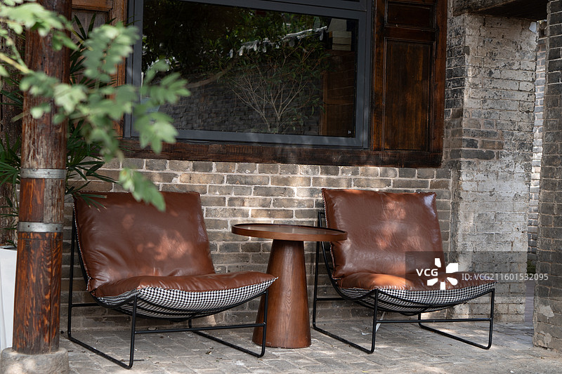 安阳老城县前街仓巷街的咖啡店图片素材