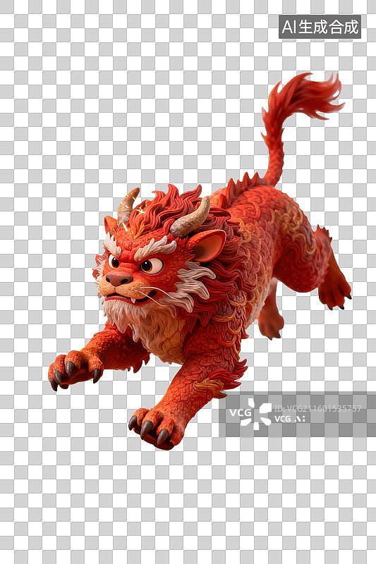 【AI数字艺术】年兽春节习俗喜庆人物元素图片素材