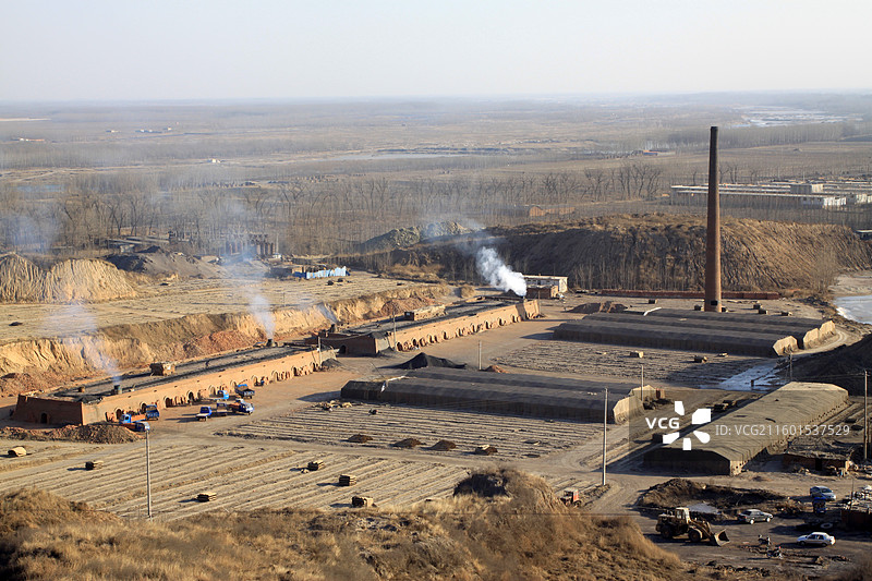密集住宅区航拍景象图片素材