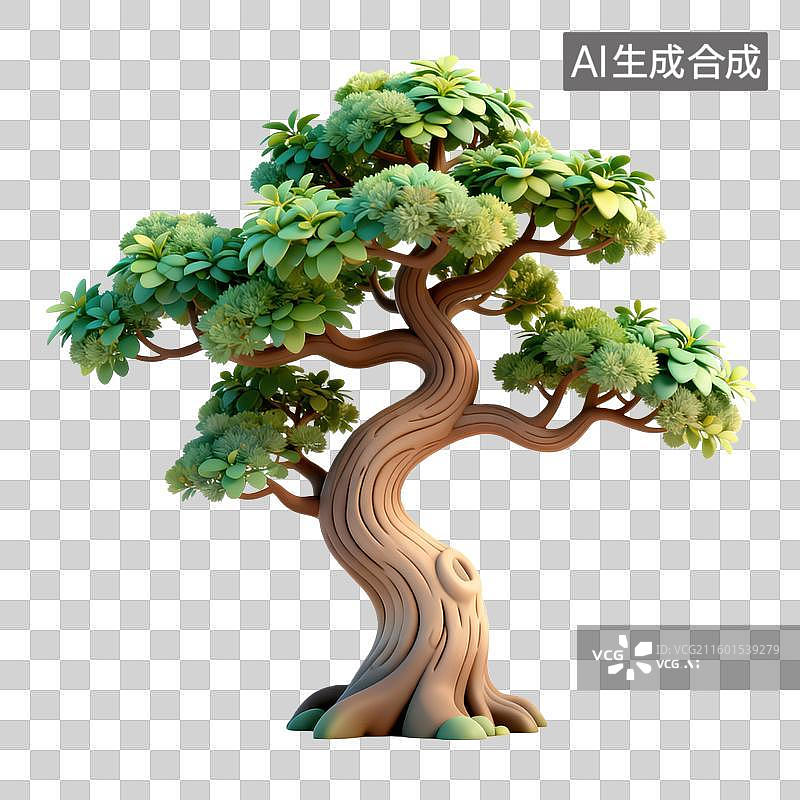 【AI数字艺术】国风古树七夕520情人节元素图片素材