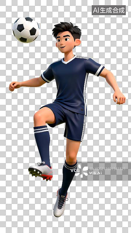 【AI数字艺术】免扣透明通道足球队员图片素材
