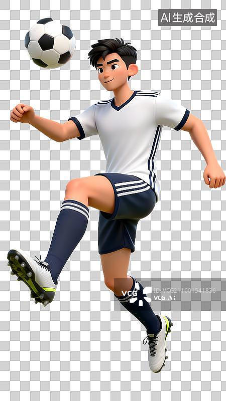 【AI数字艺术】免扣透明通道足球队员图片素材
