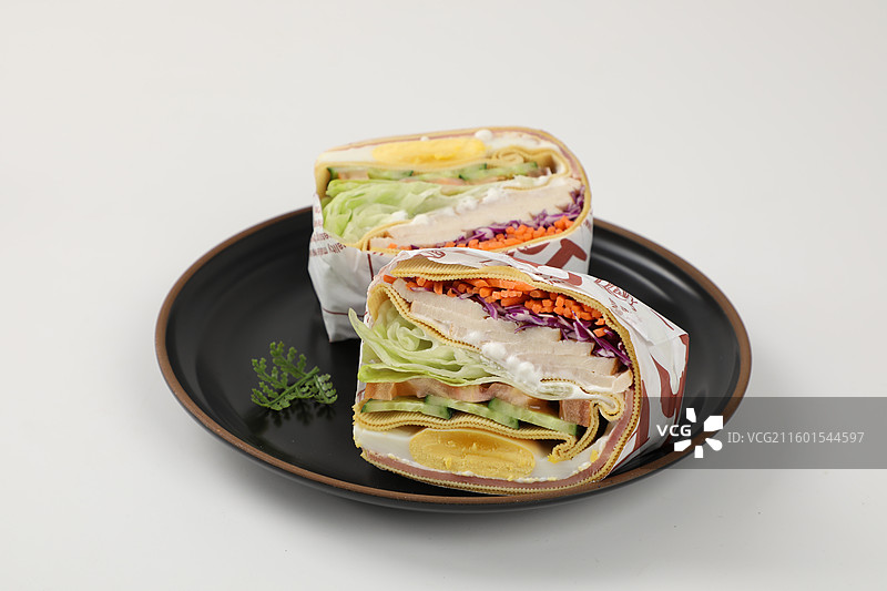 豆皮减脂三明治图片素材