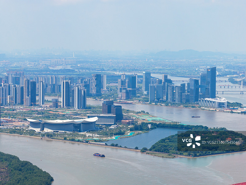 广州市南沙区明珠湾横沥岛尖、灵山岛尖、蕉门水道风景航拍图片素材