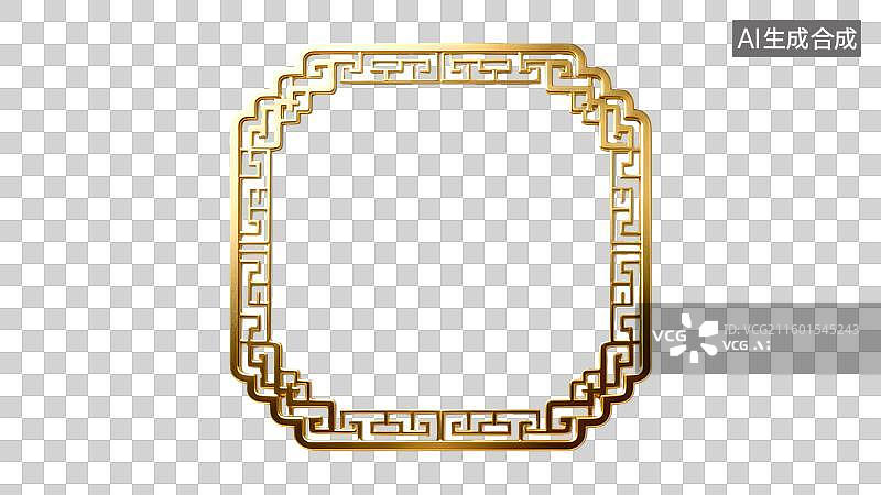 【AI数字艺术】中国风红色祥云边框 传统中式回纹装饰框   传统中式边框 中国风装饰边框素材  红色中式花纹相框图片素材