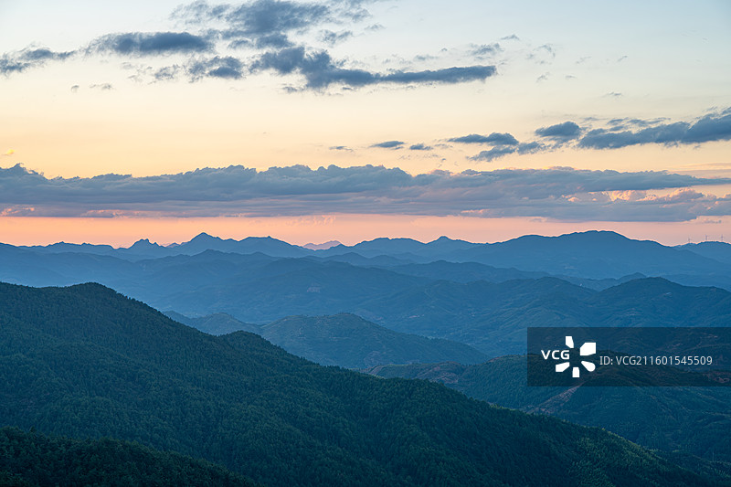 周宁县仙风山及周边山峦山景图片素材