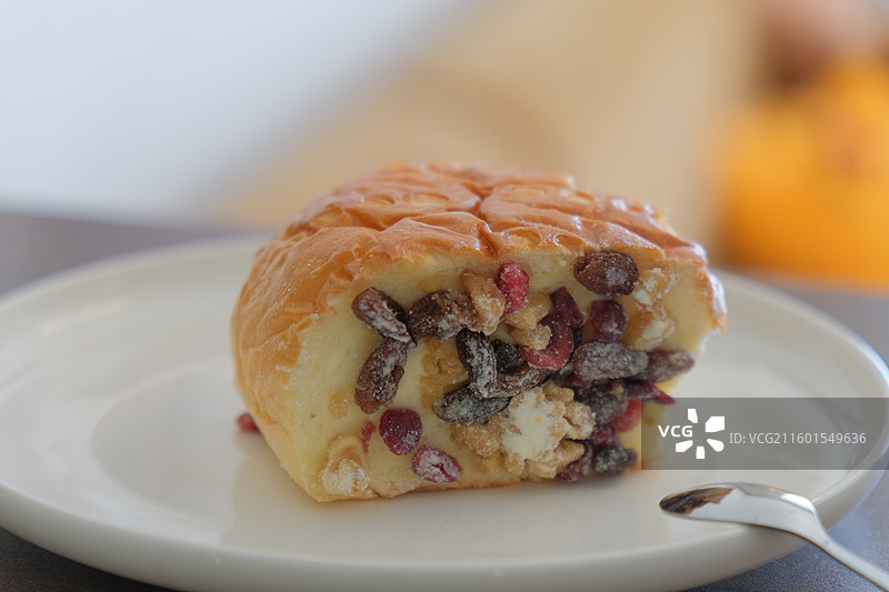 水果干果奶酪包早餐下午茶甜品图片素材