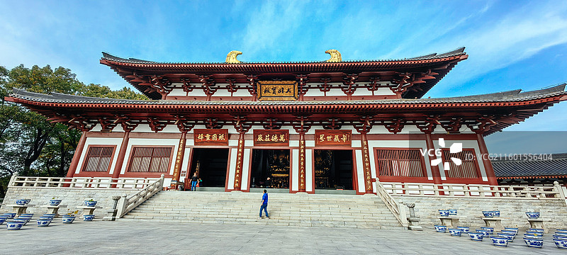 安徽合肥紫蓬山国家森林公园与西庐寺风光图片素材