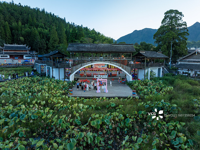 周宁九鲤溪，鲤鱼溪图片素材