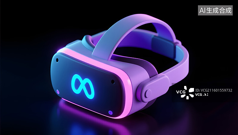 【AI数字艺术】卡通风格虚拟现实头盔设计图片素材