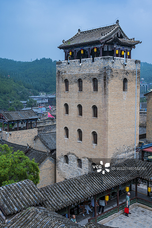 山西晋城阳城县陈廷敬故居（皇城相府）河山楼风光图片素材