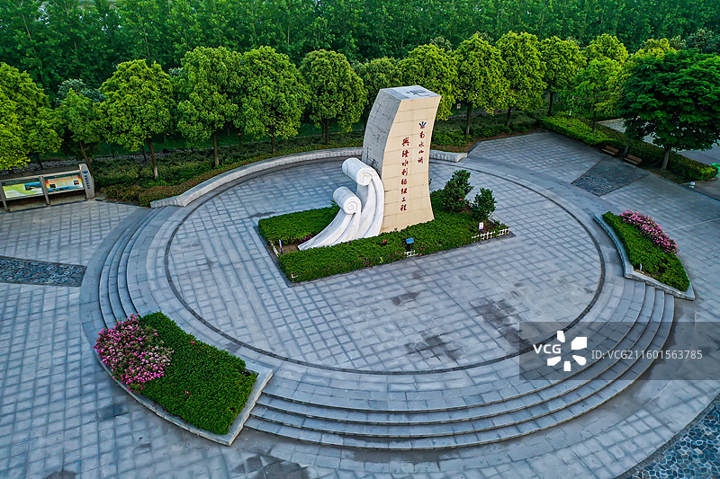 湖北潜江兴隆水利枢纽地标建筑图片素材