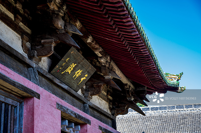 山西省长治市长子县北宋崇庆寺风光——千佛殿图片素材