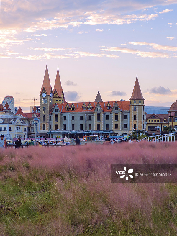 烟台海昌渔人码头图片素材