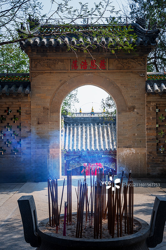 辽宁丹东大孤山——一座有千年历史古建筑群的辽东名山图片素材