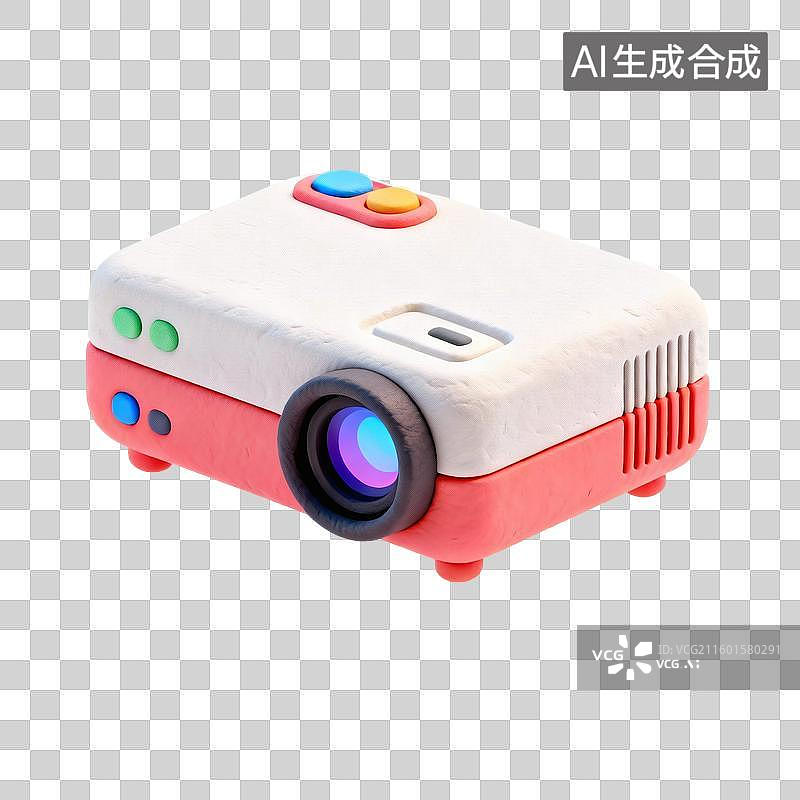 【AI数字艺术】3d卡通粘土风教育办公文具家具元素图片素材