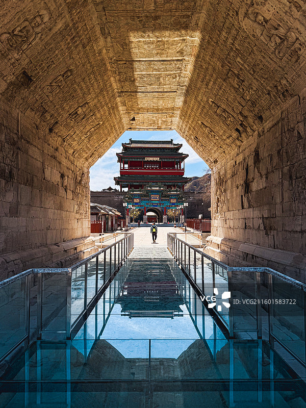 千年石拱映雄关·居庸关云台券洞图片素材