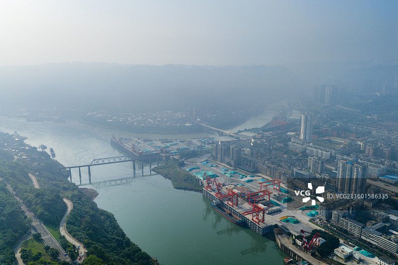 云南省昭通市水富市城市风光图片素材