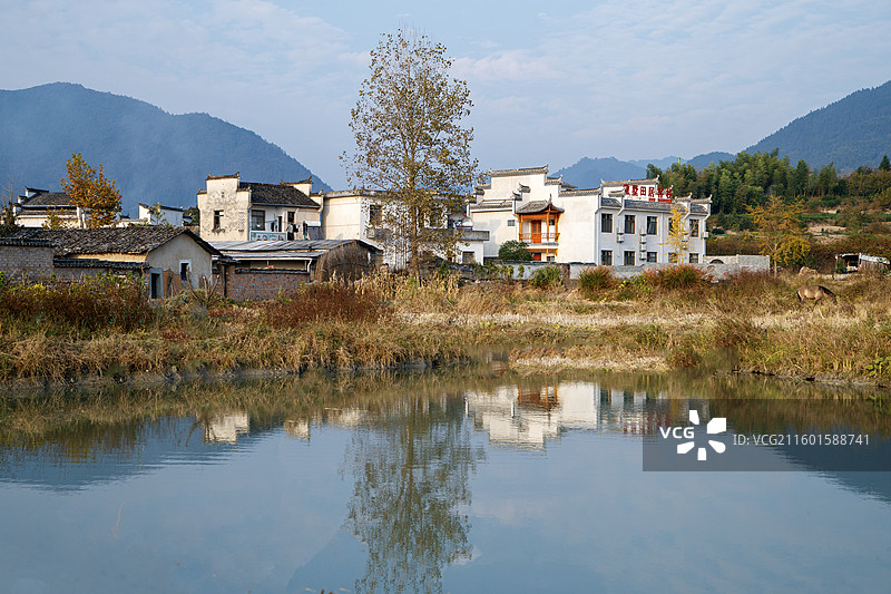 安徽黟县屏山村明清古建筑群图片素材