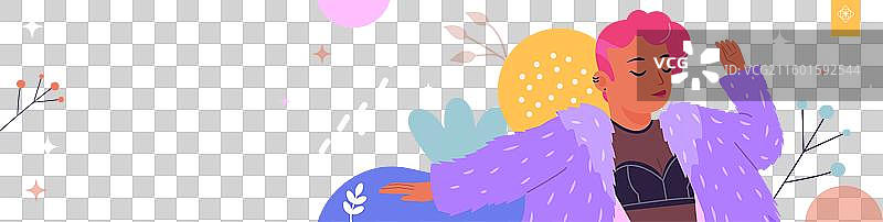 扁平化设计时尚模板图片素材