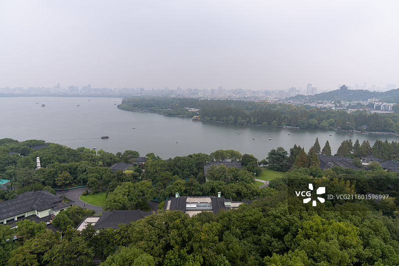 浙江杭州灵隐寺丁湖风光图片素材