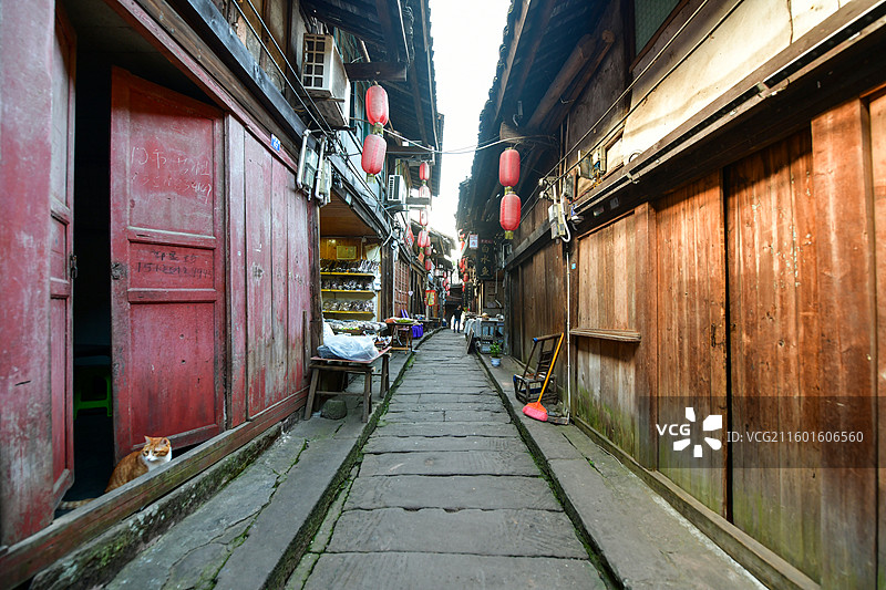 贵州省遵义赤水市丙安古镇风光图片素材