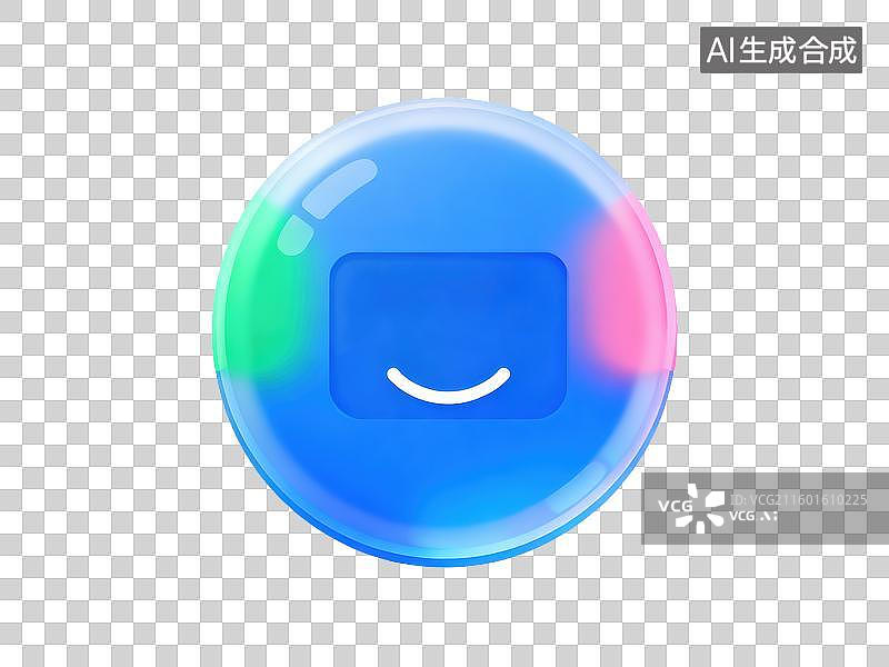 【AI数字艺术】圆形3D智能体温贴配友好数字笑脸3D轻拟物风格透明母婴亲子插画元素设计温馨孕期学前阶段物品儿童护理健图片素材