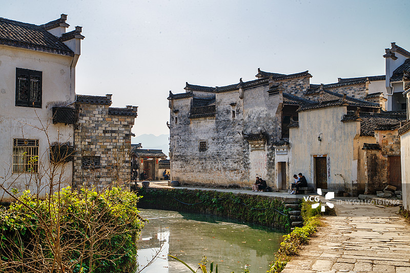安徽黟县屏山村明清古建筑群图片素材