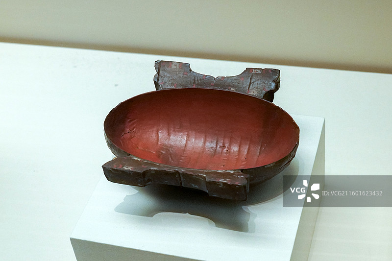 漆耳杯 战国·曾 1978年湖北随县出土 中国国家博物馆“古代中国基本陈列”图片素材