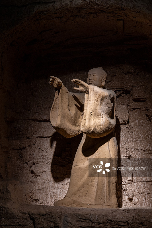 武当博物馆 现代塑像布展 武当太极十三势图片素材