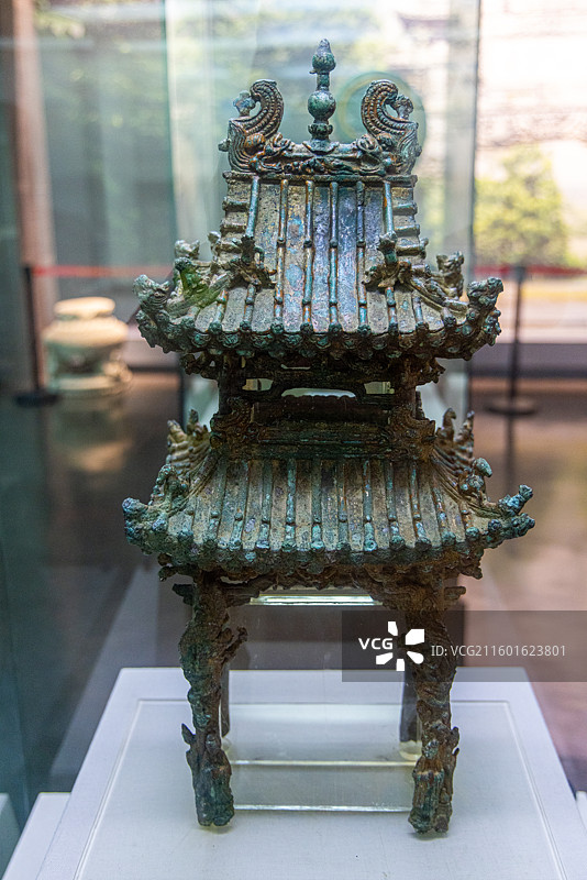 武当博物馆 明代 禹迹亭 武当山紫霄宫禹迹池出土图片素材