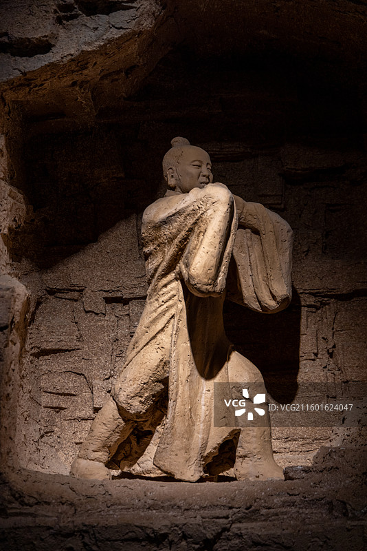 武当博物馆 现代塑像布展 武当太极十三势图片素材