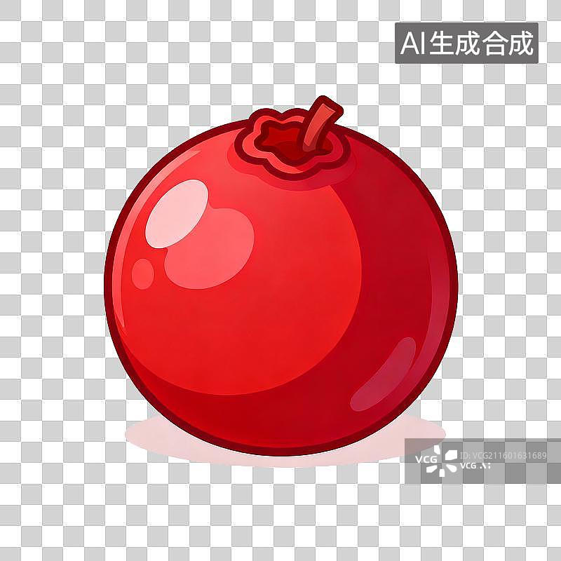 【AI数字艺术】一颗红色的浆果图片素材