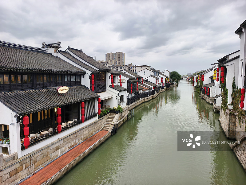 江苏无锡南长街古运河风光图片素材