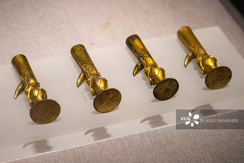 盖弓帽（西汉）河南博物院藏 永城市保安山王后陵出土图片素材