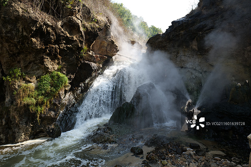 腾冲热海地质景观图片素材