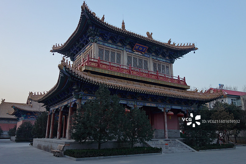 山东省济南市济南府学文庙尊经阁图片素材