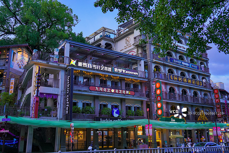 福建省龙岩市新罗区，恋城1908文创街区图片素材