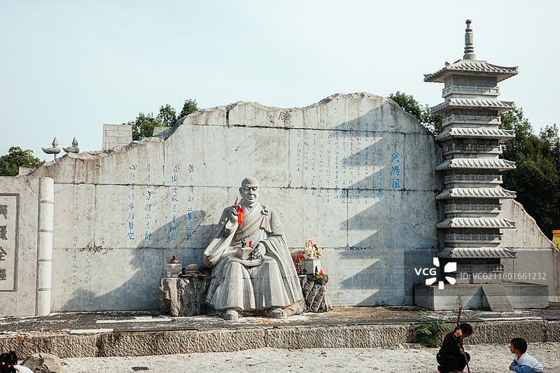 安徽合肥紫蓬山国家森林公园与西庐寺风光图片素材