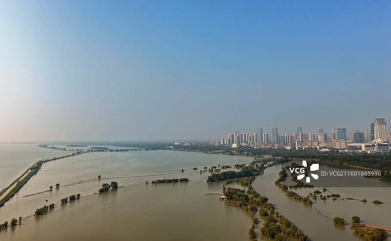 航拍安徽省合肥市包河区渡江战役纪念馆风光图片素材