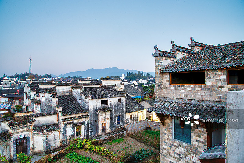 安徽黟县屏山村明清古建筑群图片素材