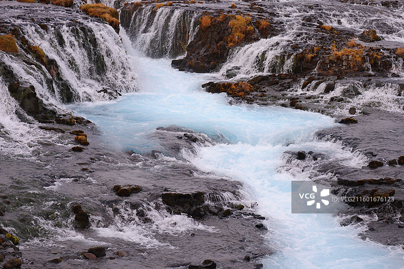 冰岛瀑布图片素材
